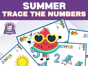 Summer Early Finishers Activities: Number Tracing & Counting Fun