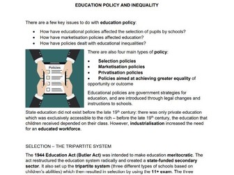 AQA A-Level Sociology Education notes (.pdf)