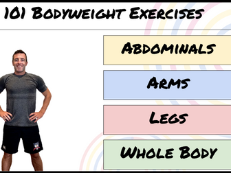 101 Bodyweight Exercises - Circuit Training cards - Fitness