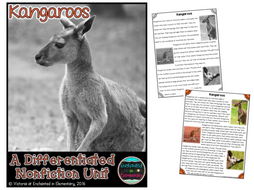 Differentiated Nonfiction Unit: Kangaroos
