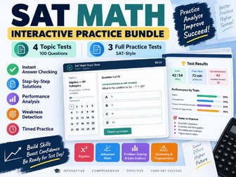 SAT Math Interactive Practice Tests & Diagnostic Assessment