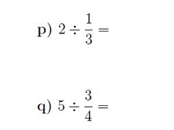 Adding, subtracting, multiplying and dividing fractions and whole numbers worksheet (with solutions)
