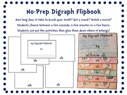 No-Prep Digraph Flipbook