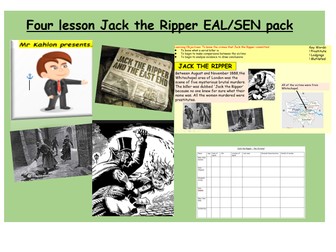 Four lesson Jack the Ripper EAL/SEN pack