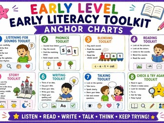 Early Literacy Toolkit Early Level Anchor Charts