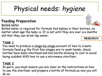 Child Development - T3 - Physical and Emotional needs - Foundation Course