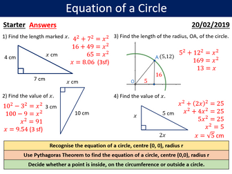 Equation of a Circle