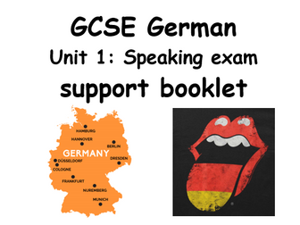 WJEC GCSE German speaking support booklet