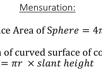 A Level Maths Edexcel Formula Booklet