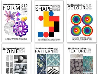Elements of Art Classroom Posters