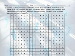 Cardinal-Ordinal Numbers Alphabet Soup
