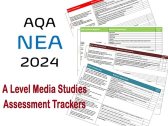 2024 AQA GCE A Level Media NEA project assessment teacher feedback form 2024 Briefs