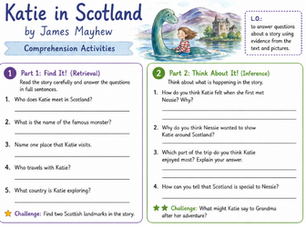 Katie in Scotland Comprehension Year 1/2