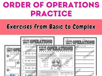 Order of Operations Practice | Exercises from Basic to Complex (Grade 4-6)
