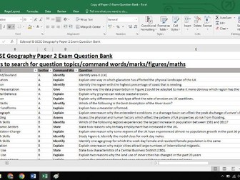 Edexcel B GCSE Geography Exam Question Bank - Paper 2