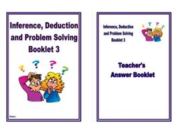 Inference Deduction And Problem Solving Pack 3 Homework Booklet For