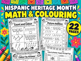 Hispanic Heritage Month Activities Math Worksheets Flag Coloring Hispanic Craft