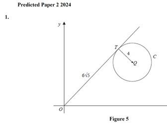 Edexcel A Level Maths Predicted Paper 2 2024