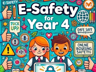 E-Safety for Year 4 - Fun Lesson Worksheet with Activities