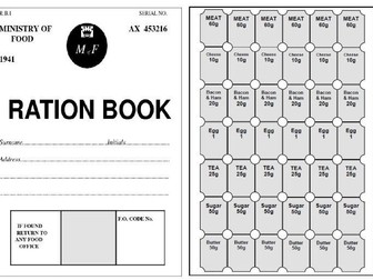 World War 2 Topic Rationing Maths activity - Year 5