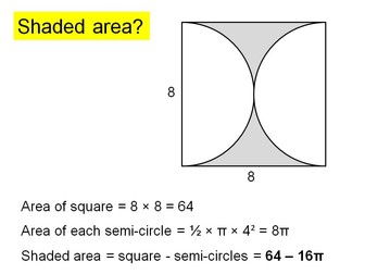 Area of circles problem solving