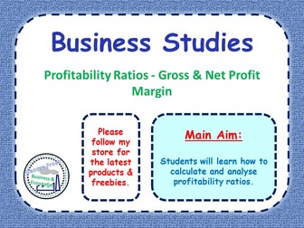 Profitability Ratios - Gross & Net Profit Margin - Income Statement & Profit & Loss Accounts Finance