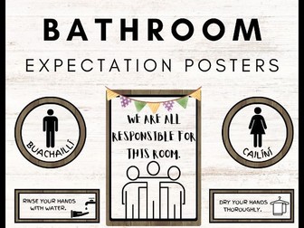 Bathroom Expectation Posters