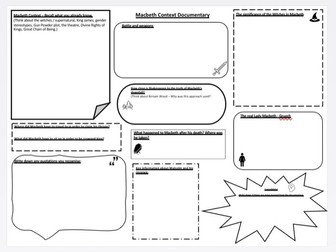 Macbeth Context A3 sheet with video link