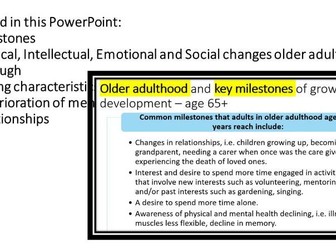 RO33 - Task 1.  The life stage: older adulthood.  Assignment June 2024