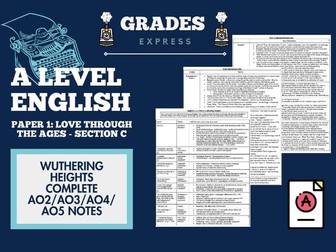 AQA A LEVEL English Literature A: Wuthering Heights Complete Notes