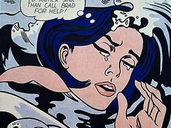Roy Lichtenstein in artist quotes on Pop art, comics & strips - free resource, American art history