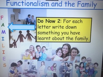 AS Sociology Family - Functionalist Perspective on the Family