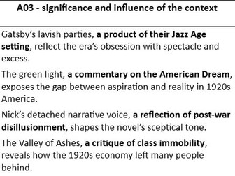 Appositive phrases for The Great Gatsby essays