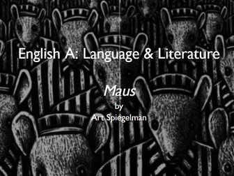 IB English A Literary Work: Maus - Graphic Novel