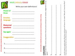 Persuasive Techniques English Lesson KS3 | Teaching Resources