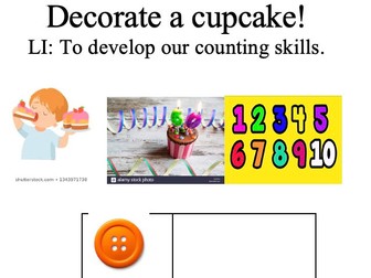 Counting to 10 and 20 Cupcake Decorating Activity