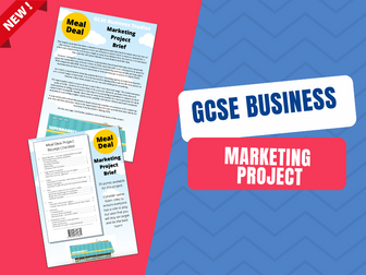 GCSE BUSINESS - MARKETING PROJECT (MEAL DEALS)