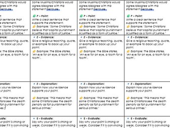 AQA  RS 12 Marker Structure  Agree Strip