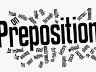 Worksheet: Fill in the missing prepositions.