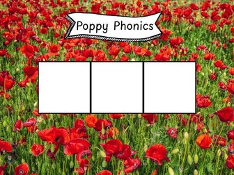 Poppy Phonics CVCs