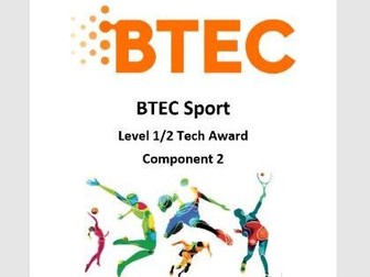 BTEC Tech Award Sport - Components of Fitness Booklets