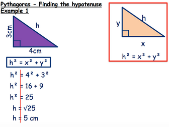 Pythagoras - Finding the hypotenuse