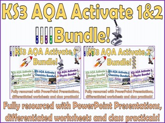 AQA Activate 1&2 KS3 Science Bundle