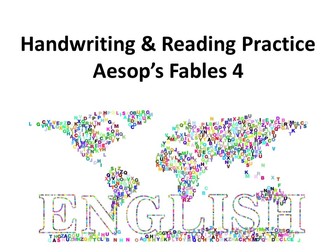 Handwriting & Reading Practice - Aesop's Fables 4