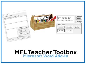 MFL Teacher Toolbox for MS Word - EPI Sentence Builder Tools