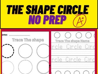 Circle Shape Tracing Preschool Worksheets and Activities No Prep