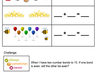 Year 1 - Number differentiated worksheets