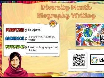 Malala Biography Writing Unit