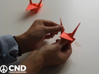 [Video] Origami peace crane tutorial