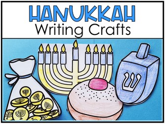 Hanukkah Writing Crafts Menorah Dreidel Display Chanukah Activity